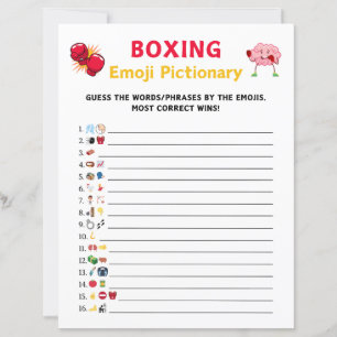 Boxing Emoji Pictionary-spel