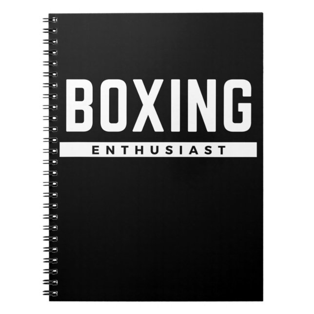 Boxing Enthusiast Anteckningsbok (Framsidan)