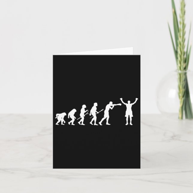 Boxing Evolution - Boxing Älskare Boxer Kickboxing Kort (Framsida)