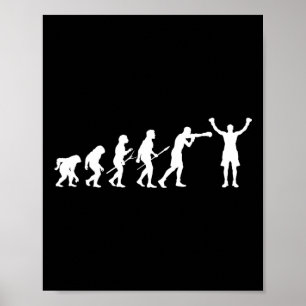 Boxing Evolution - Boxing Älskare Boxer Kickboxing Poster