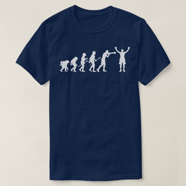 Boxing Evolution Boxing Älskare Boxer T Shirt (Design framsida)