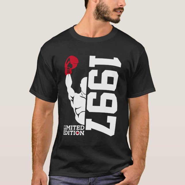 Boxing Fight 1997 Boxer 26th Boxes T Shirt (Framsida)