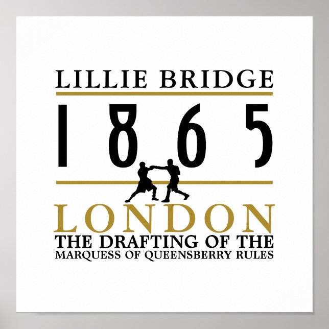 Boxing Fight, Queensberry Regler Poster (Framsidan)