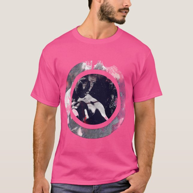 Boxing Fighter i en cirkel T Shirt (Framsida)