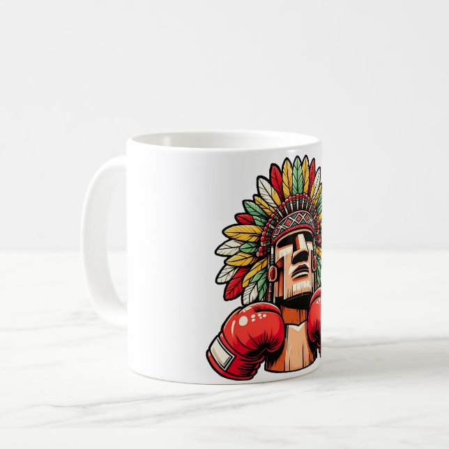 Boxing Fighters Muay Thai Kaffemugg (Framsida vänster)