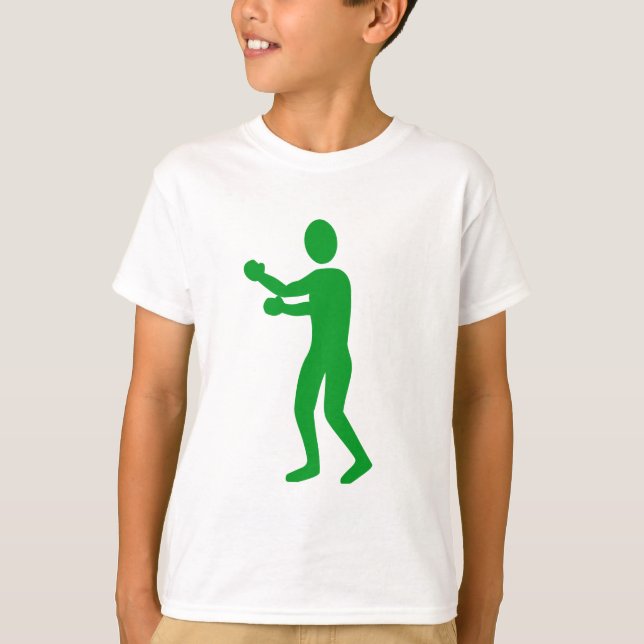 Boxing Figur - Grass Grönt Tee Shirt (Framsida)