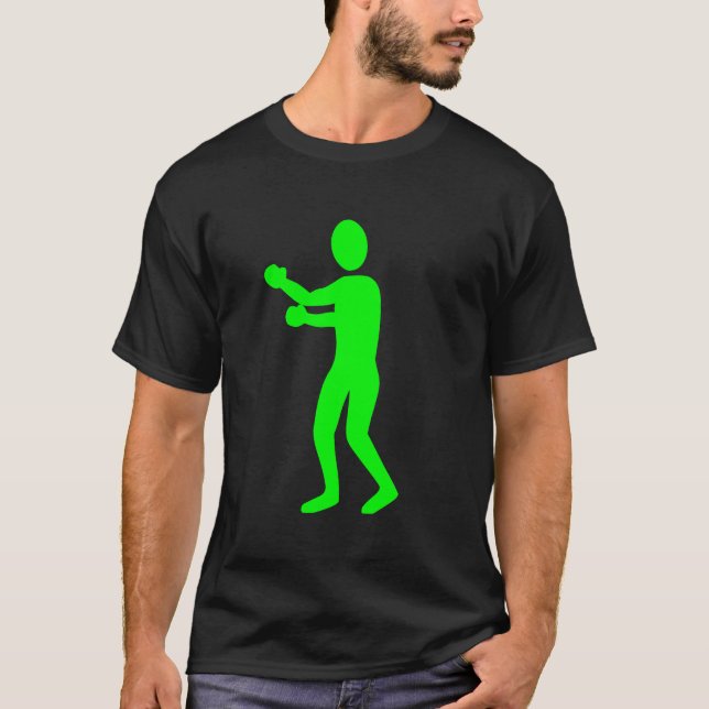 Boxing Figur - Grönt T Shirt (Framsida)