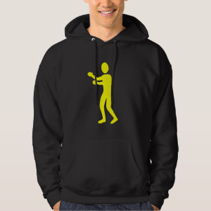 Boxing Figur - Gult Sweatshirt Med Luva