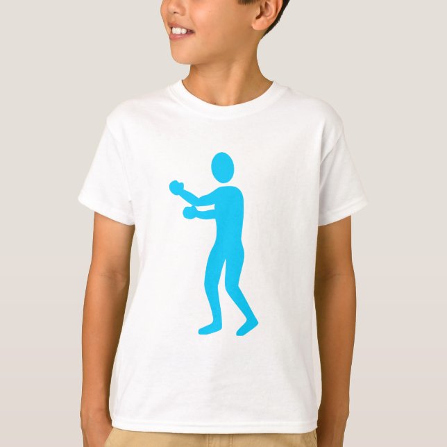 Boxing Figur - Himlar Blue Tee (Framsida)