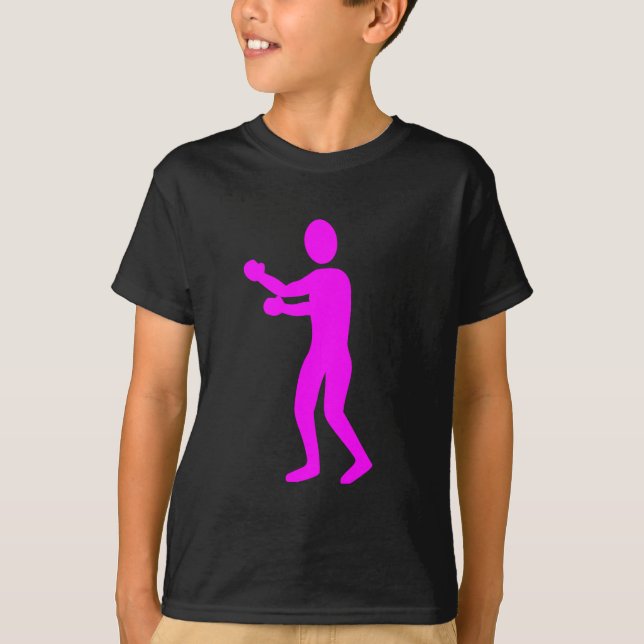 Boxing Figur - Magenta T-shirt (Framsida)