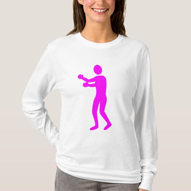 Boxing Figur - Magenta T Shirt (Framsida)