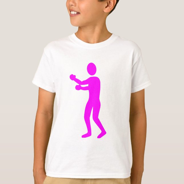 Boxing Figur - Magenta Tee (Framsida)
