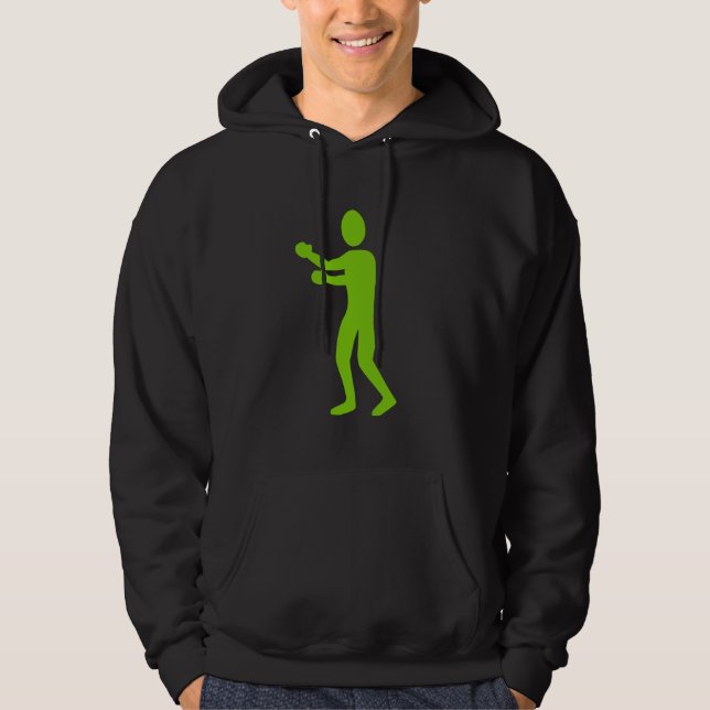 Boxing Figur - Martian Grönt Sweatshirt (Framsida)