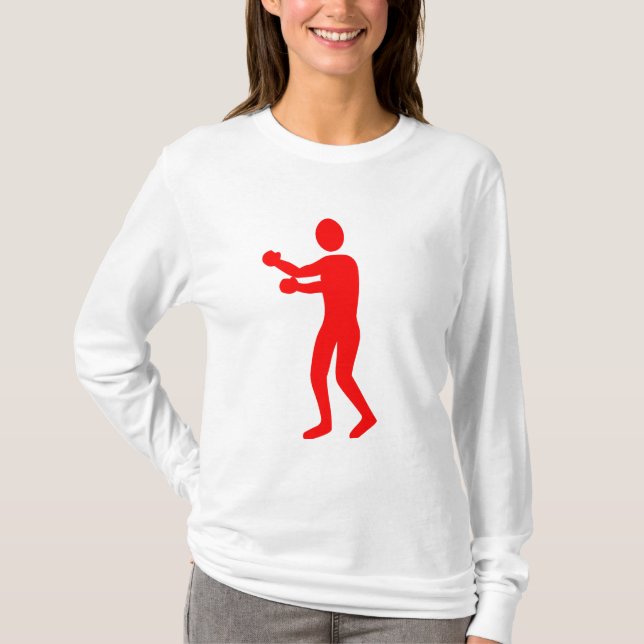Boxing Figur - Röd Tee Shirt (Framsida)