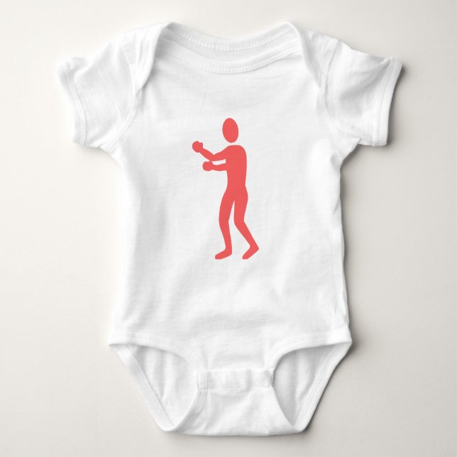 Boxing Figur - Tropisk Rosa T-shirt (Framsida)