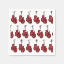 Boxing Födelsedagsfest Red Handskar