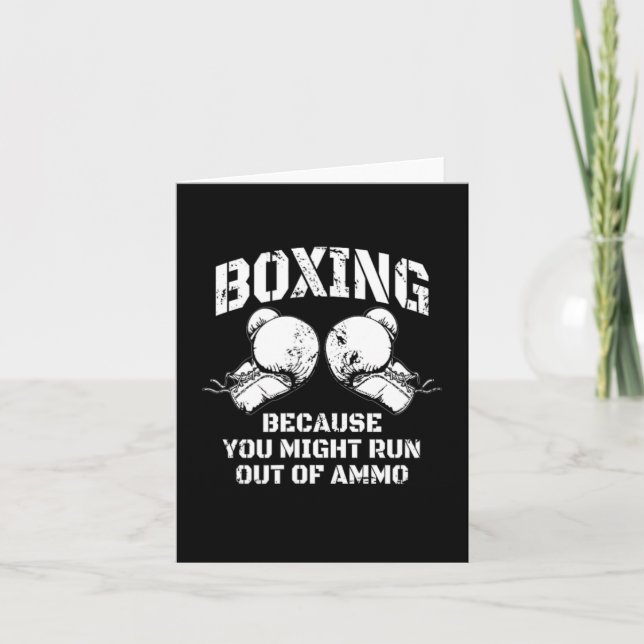 Boxing för att du kan Springa ut ur Ammo Kort (Framsida)