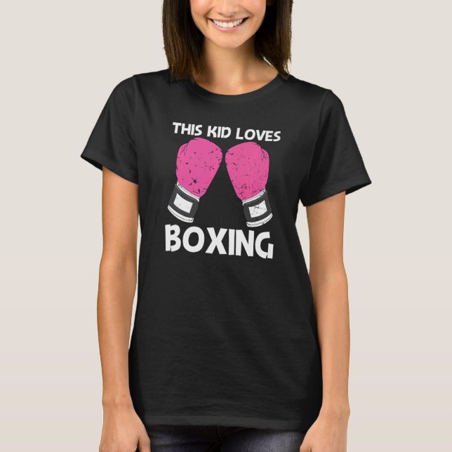 Boxing För barn Boys Boxer Sparring Match T Shirt (Framsida)
