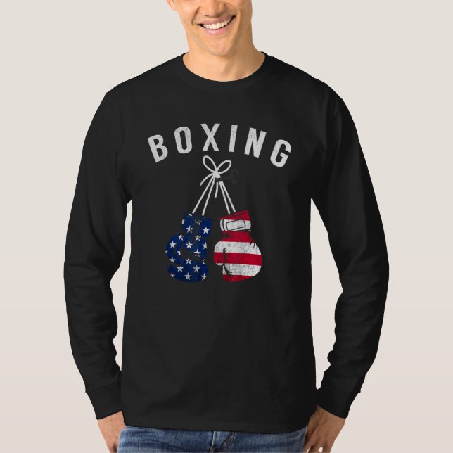 Boxing for Him Pappa Manar Box handskar American F T Shirt (Framsida)