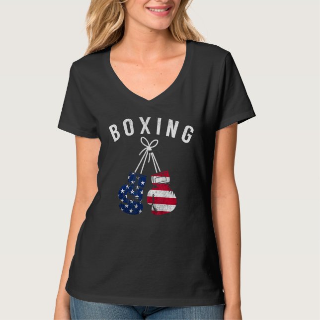 Boxing for Him Pappa Manar Box handskar American F T Shirt (Framsida)