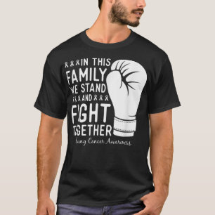 Boxing för Lung Cancer Awareness Fight Family Supp T Shirt