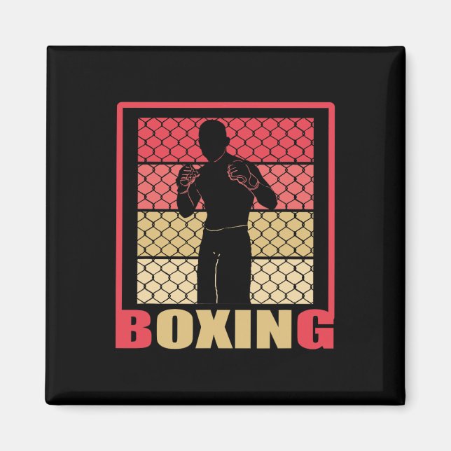 Boxing Forever - Boxing Fläkt - Boxer - Boxing Gym Magnet (Framsidan)