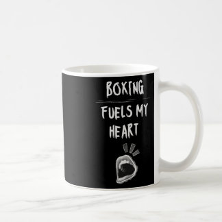 Boxing Fuels My Heart Slående Bag Handskar Workout Kaffemugg