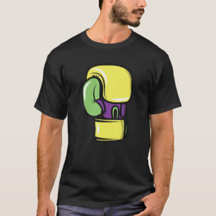 Boxing Funny Jester Hat Mardi Gras Party Älskare F T Shirt