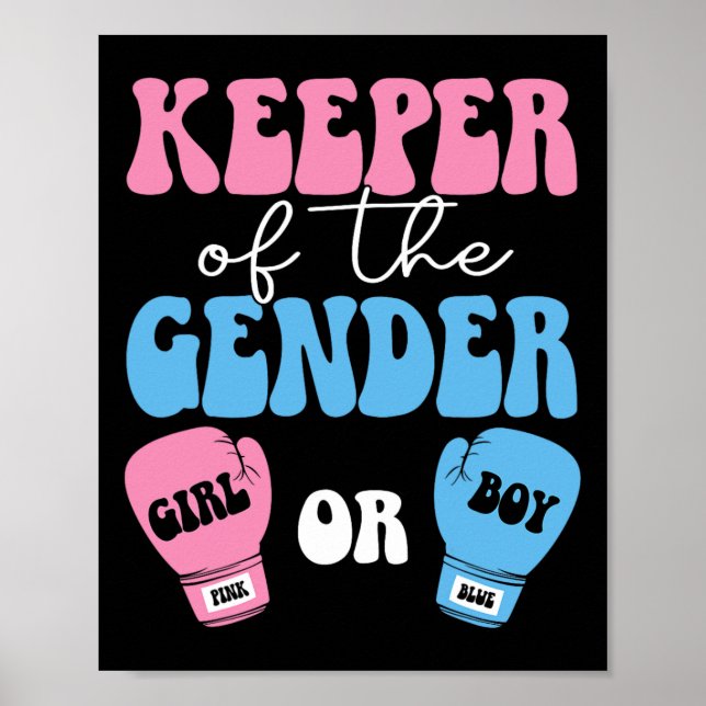 Boxing Gender Visa Idea Party-innehavare av Gend Poster (Framsidan)