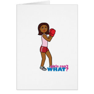 Boxing Girl Hälsningskort