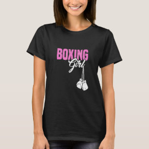 Boxing Girl Health Fitness Workout Lifestyl T Shirt