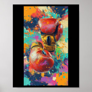 Boxing Glove Sport Boxer Fråga Fitness Gym 1 Poster