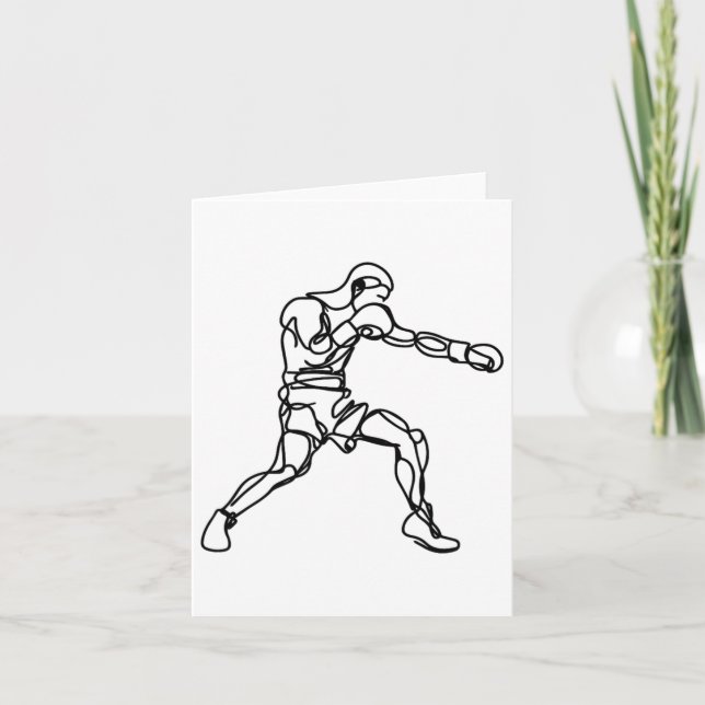 Boxing Graphic Indoor Sports Kort (Framsida)