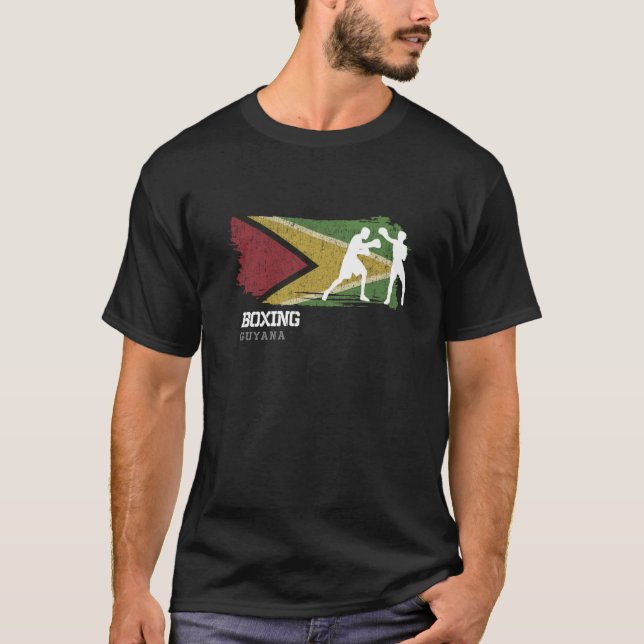 Boxing Guyana Combat Sports Fighter Boxing  1 T Shirt (Framsida)