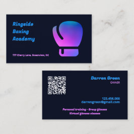 Boxing Gym QR Visitkort