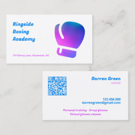 Boxing Gym QR Visitkort