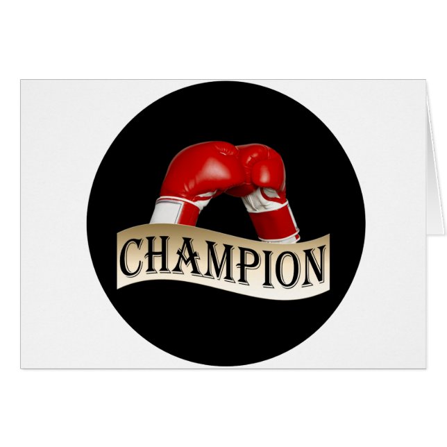 BOXING HÄLSNINGSKORT (Framsidan Horizontal)