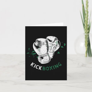 Boxing-handskar med kickboxning kort