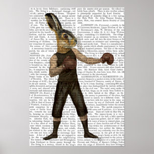 Boxing Hare Poster