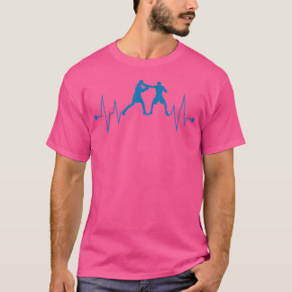 Boxing Heartslag Funny Ekg Martial Arts Boxer T Shirt