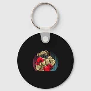 Boxing Hund Wear Heavyweight Boxing Glove Bulld Nyckelring