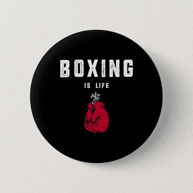 Boxing is life knapp (Framsida)