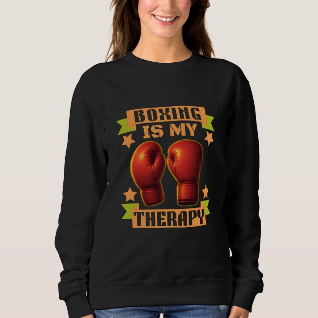 boxing is my therapy t shirt (Framsida)
