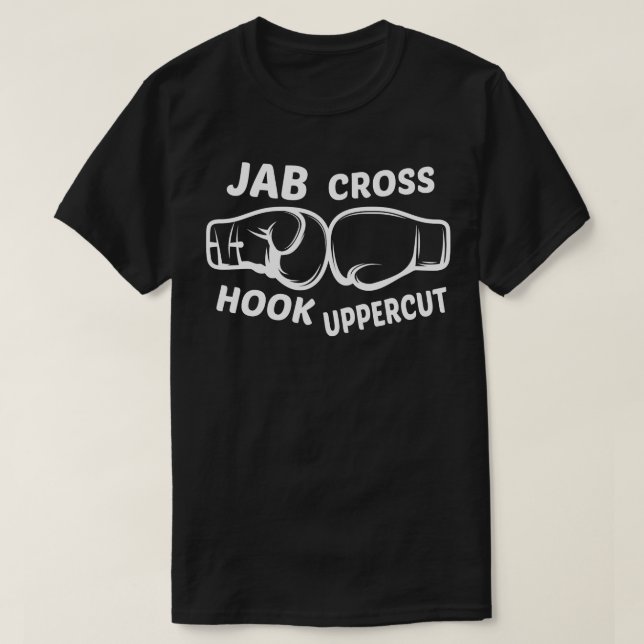 Boxing Jab Kor Krok Uppercut 1 T Shirt (Design framsida)