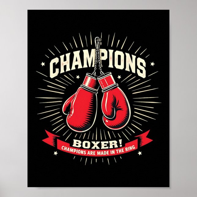 Boxing Jag är Boxer Poster (Framsidan)
