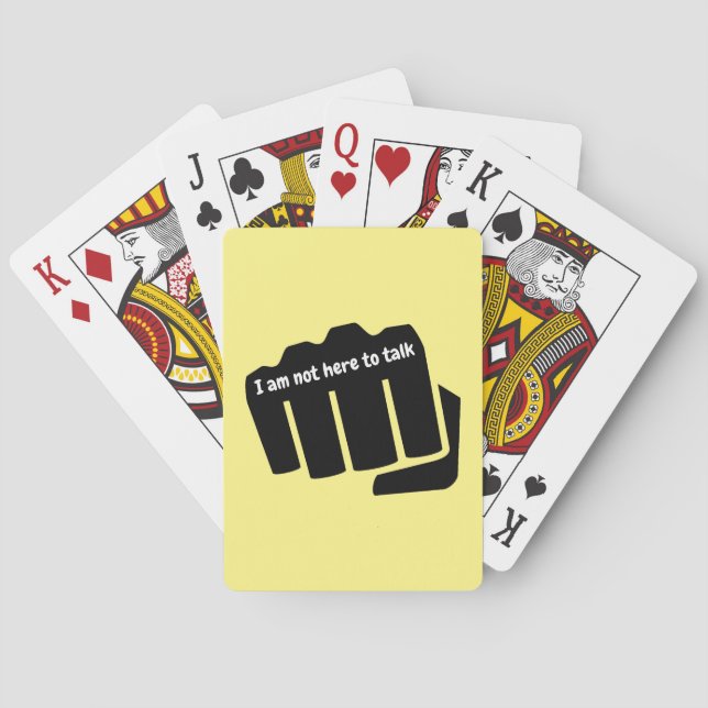 Boxing, jag är inte här för att prata casinokort (Baksidan)