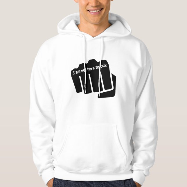 Boxing, jag är inte här för att prata hoodie (Framsida)
