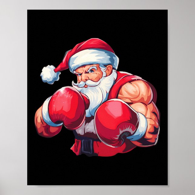 Boxing Jultomten Boxer Boxing jul Boxer Xm Poster (Framsidan)