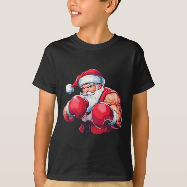Boxing Jultomten Boxer Boxing jul Boxer Xm T Shirt (Framsida)