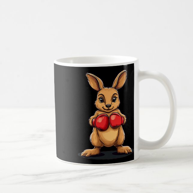 Boxing Kangaroo for a Knockout Laugh Kaffemugg (Höger)
